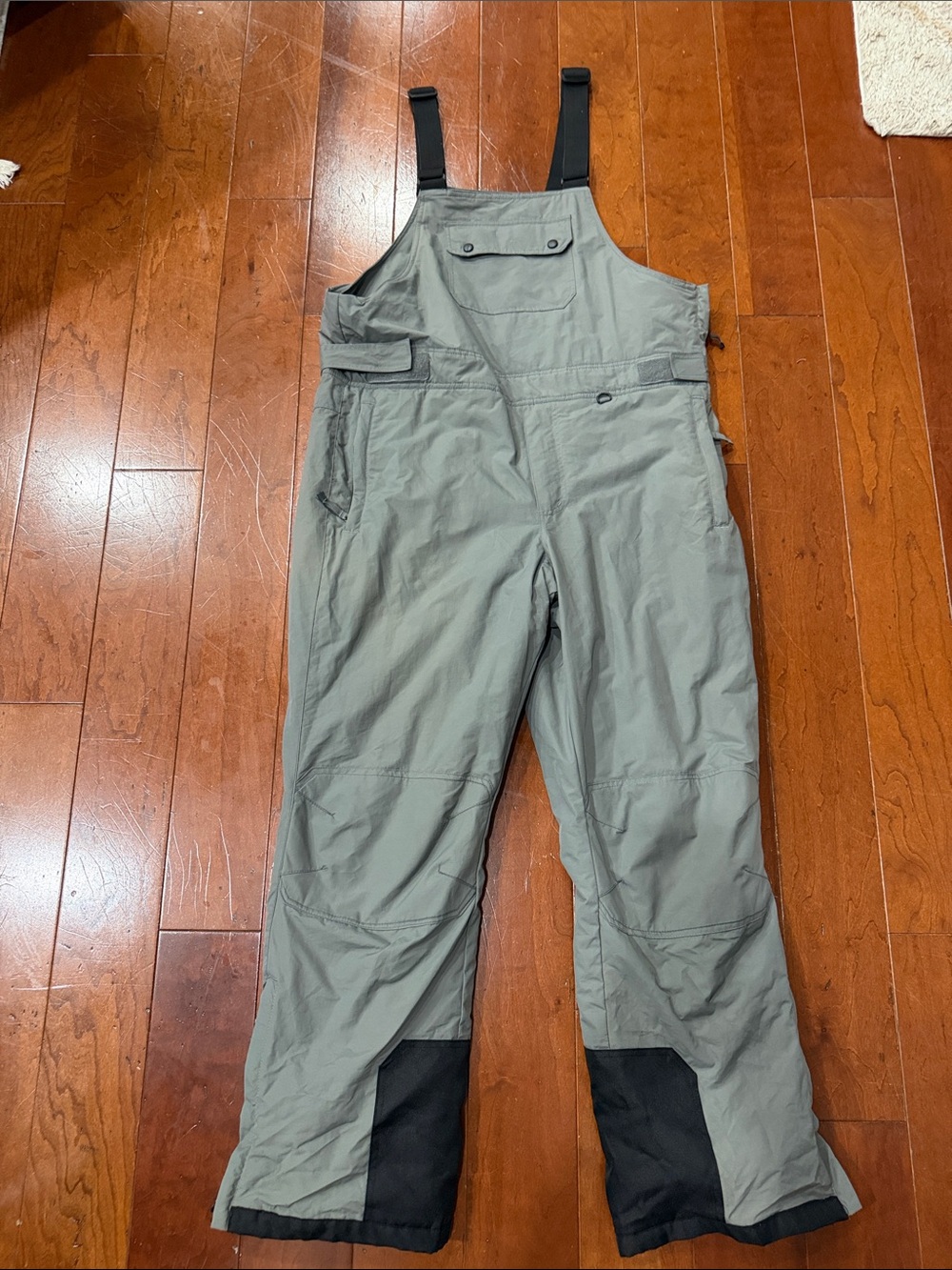 Slalom Men's Gray ski Bib Overalls